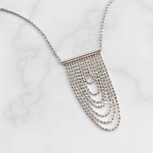 Sterling Fringe Necklace